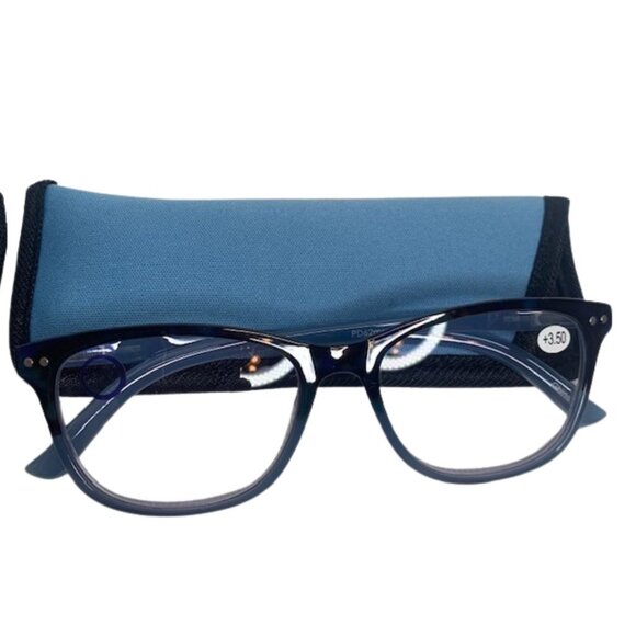 4-Pack Blue Light Blocking +3.5 Magnification Reading Glasses Assorted NWOT - Picture 3 of 5